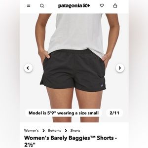 Patagonia 2.5” Baggies Shorts